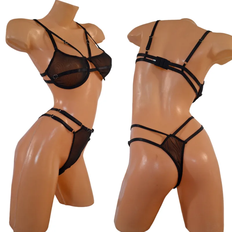 Conjunto Microtul Transparente con Aro Colaless (Art 2044) Talle 85 al 120