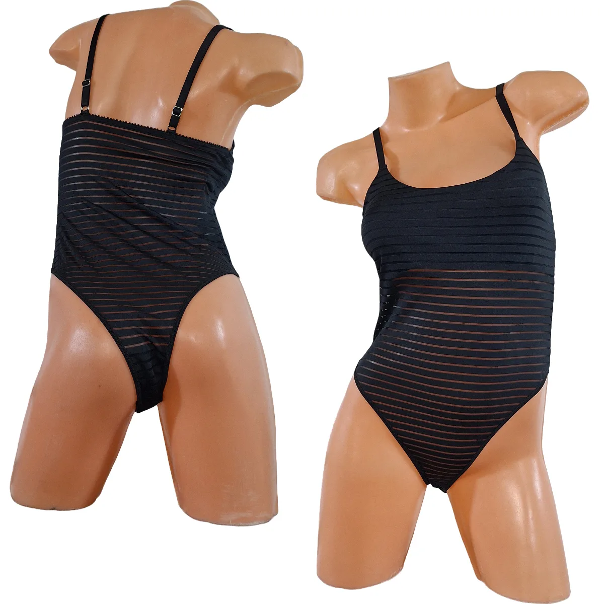 Body Musculosa Transparente Remera (art 5106) Talle 85 al 100 - Imagen 3