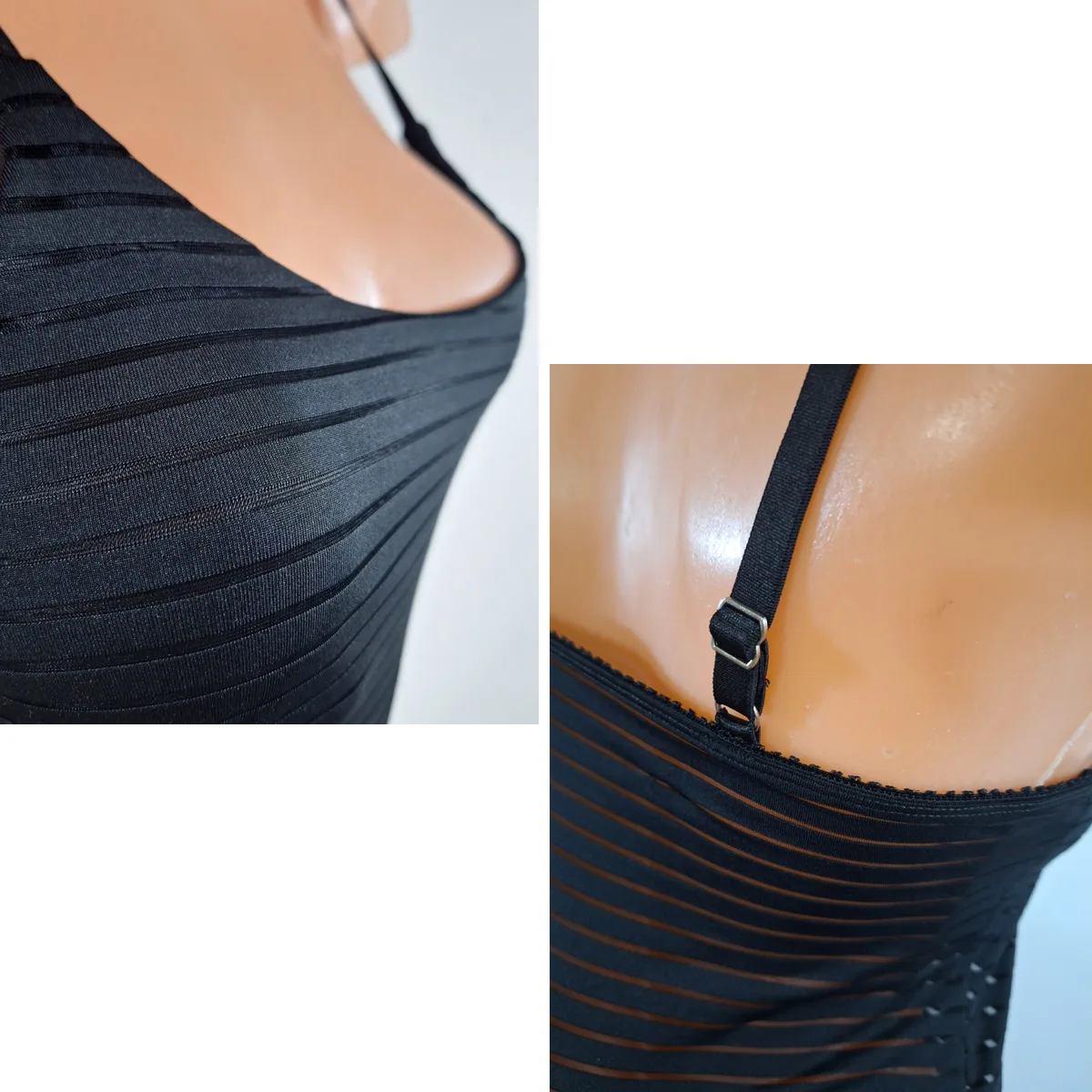 Body Musculosa Transparente Remera (art 5106) Talle 85 al 100 - Imagen 4