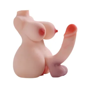 Masturbador Torso Trans Vagina Ano Pene Real Articulado Gel