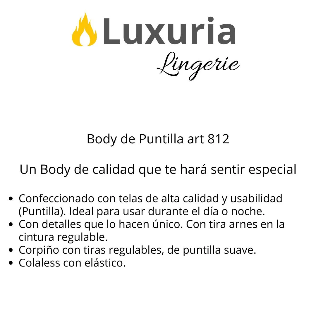 Body Encaje (Art 812) Talle 90 al 110 - Imagen 3