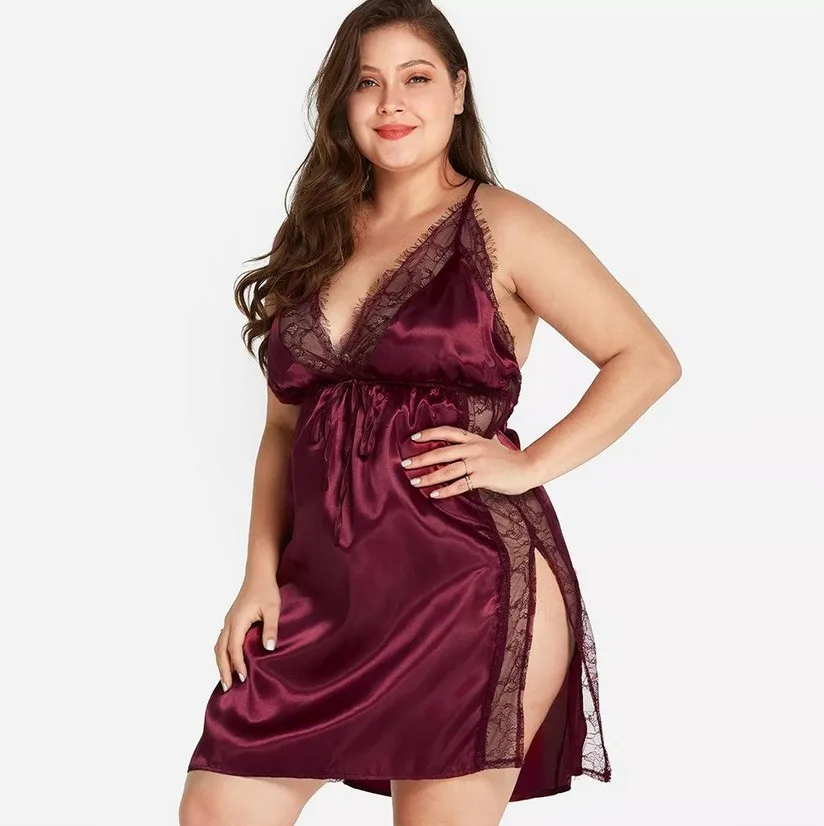 Camisolin Baby Doll Puntilla y Raso (AL205) Talle 100 al 140 - Imagen 3