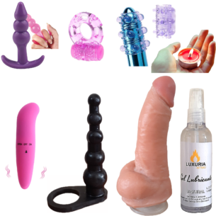 Consoladores Vibrador Combo Sexual 8 Productos – funda