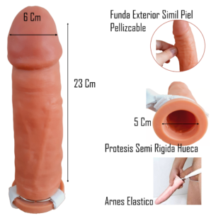 Protesis Peneana Semirigida Pellizcable Mod 8 (23×6cm)