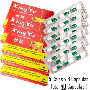 Xing Yu 40 Capsulas (5×8) + Potencia Sexual Natural