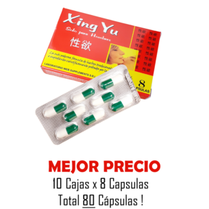 Xing Yu 80 Capsulas (10×8) + Potencia Sexual Natural Vigor Ereccion