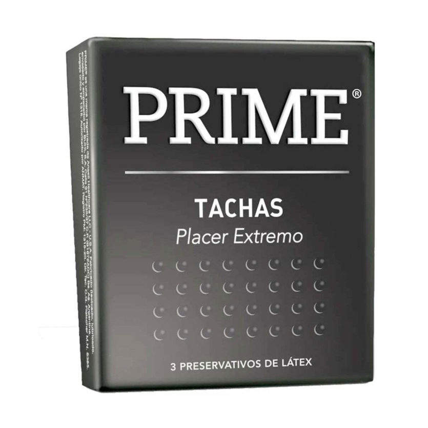 Prime Tachas - Preservativos caja x3