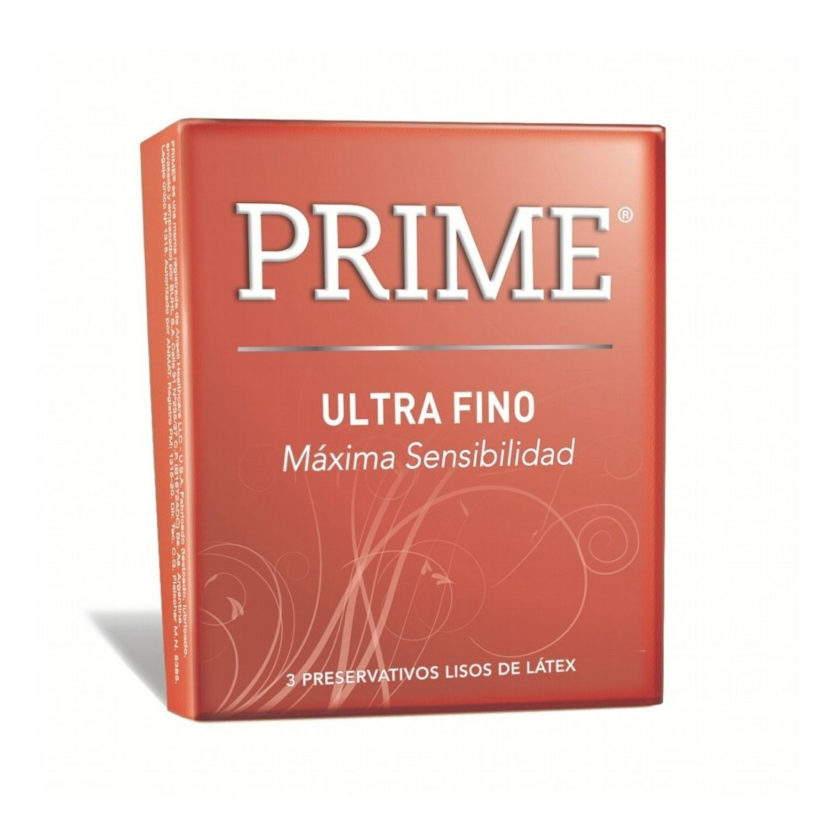 Prime Ultrafino - maxima sensibilidad- Caja x3 Preservativos