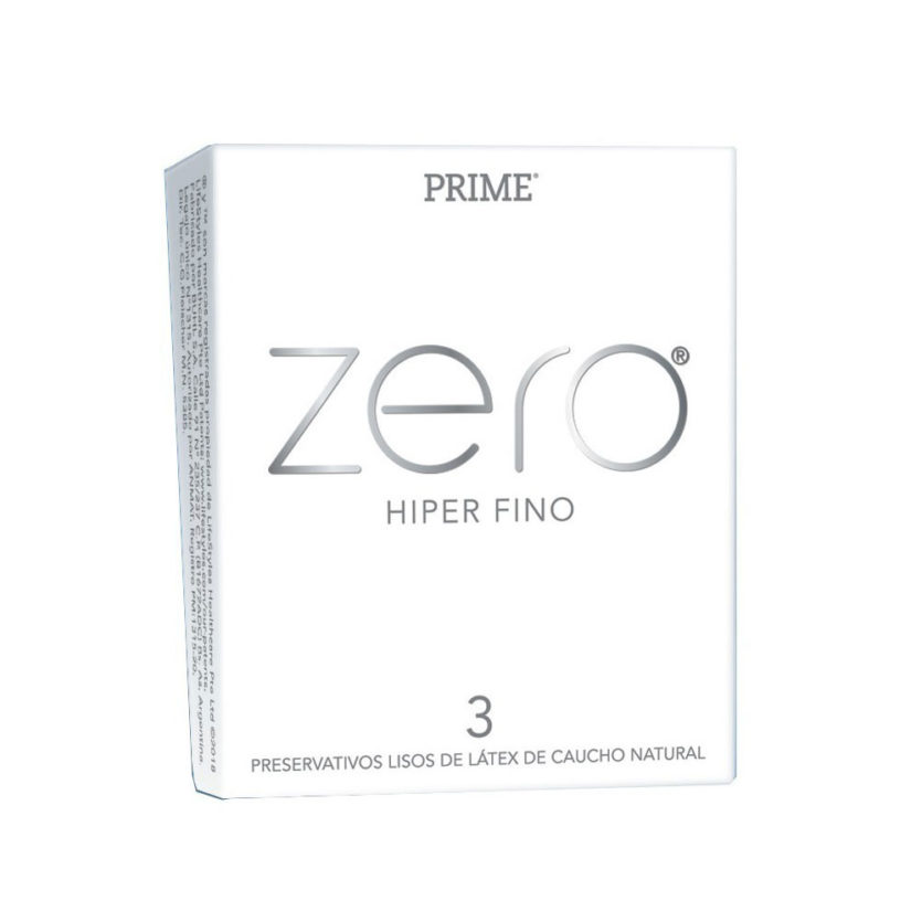 Prime Zero - Preservativos de Caucho - caja x3